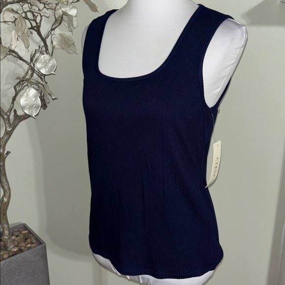 Cyrus Dark Blue Women's Tank Top - Picture 2 of 3